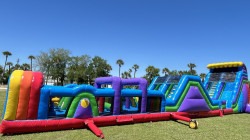 65 Ft Purple rush Obstacle Course