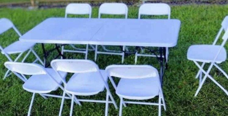 Tables, Tents, and chairs