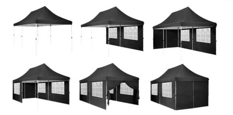 Black 10 x 20 Canopy Tent