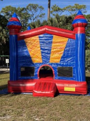 15 x 15 Red and Blue Castle Bounce House