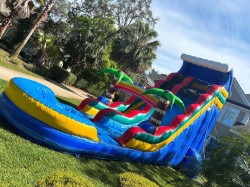 22ft Blue Tropical Waterslide