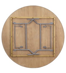 IMG 3288 1773859551 72" Round Wood Folding Table